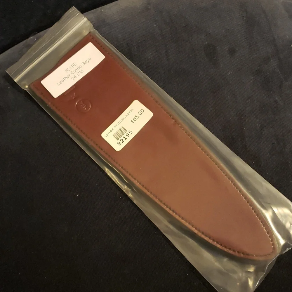 💥BUY 5 GET 3 FREE Leather Knife Saya Cover for Gyuto Knife 240mm (9.4